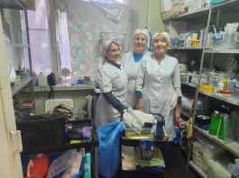 Сестры милосердия Екатеринодарской епархии несут свое послушание в военном госпитале Ростова-на-Дону