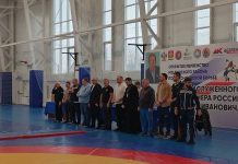 Иерей Давид Кочаров посетил открытое первенство МО Динского района по греко-римской борьбе
