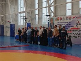 Иерей Давид Кочаров посетил открытое первенство МО Динского района по греко-римской борьбе