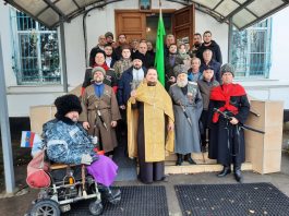 В храме Вознесения Господня совершился чин освящения точной копии исторического Пашковского куренного знамени