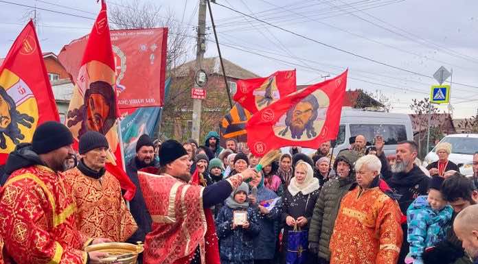 В храме Вознесения Господня прошел казачий крестный ход