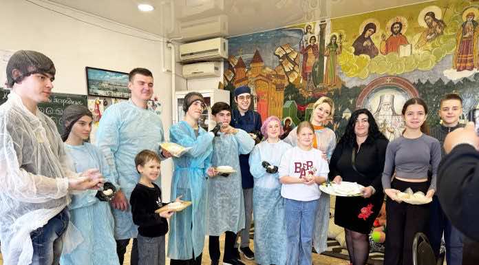 В храме Вознесения Господня прошел мастер-класс с участием студентов Краснодарского политехнического техникума