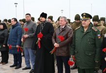 Иерей Иоанн Лапко принял участие в итоговом мероприятии Года защитника Отечества в центре «Патриот»