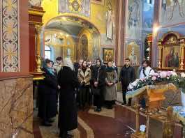 Студенты Краснодарского кооперативного института посетили храм великомученика Георгия Победоносца