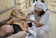 Очередная смена сестер милосердия вернулась из военного госпиталя Ростова-на-Дону
