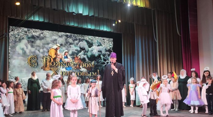 В станице Динской прошли праздничные мероприятия, посвященные Рождеству Христову