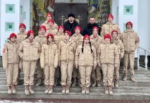 Юнармейцы посетили храм Святой Троицы станицы Динской