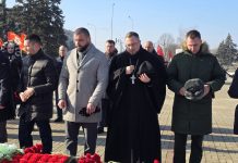 Священнослужители приняли участие в памятных мероприятиях, посвященных годовщине освобождения станицы Динской