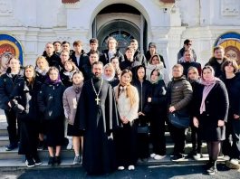 Студенты Динского профессионального техникума посетили храм Вознесения Господня станицы Пластуновской