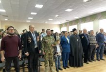 Иерей Елисей Андреев посетил мероприятие «Пой, труба, про солдатскую славу!» в школе № 24