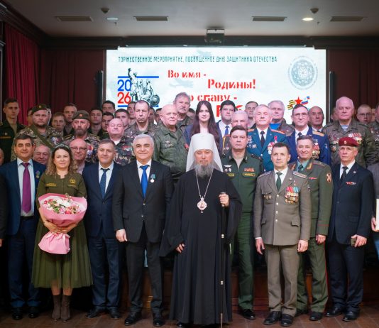 Митрополит Василий принял участие в торжественном мероприятии, посвящённом Дню защитника Отечества