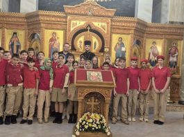 Юнармейцы посетили в экскурсией храм великомученика и целителя Пантелеимона