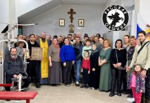 В Горячем Ключе благочинный совершил чин освящения штаба Русской общины