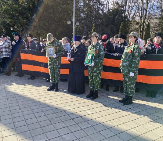 Протоиерей Александр Ананян принял участие в патриотической акции, посвященной 83-ей годовщине освобождения Краснодара