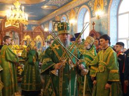 Митрополит Василий совершил Божественную литургию в Свято-Покровском храме станицы Елизаветинской