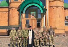 Сотрудники ОМОН «Пластуны» посетили храм преподобного Илии Муромского