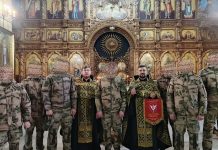 Сотрудники подразделения ОМОН «Пластун» посетили храм Покрова Пресвятой Богородицы