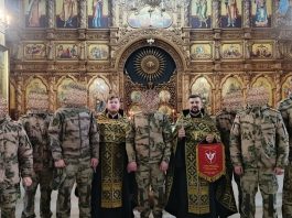 Сотрудники подразделения ОМОН «Пластун» посетили храм Покрова Пресвятой Богородицы