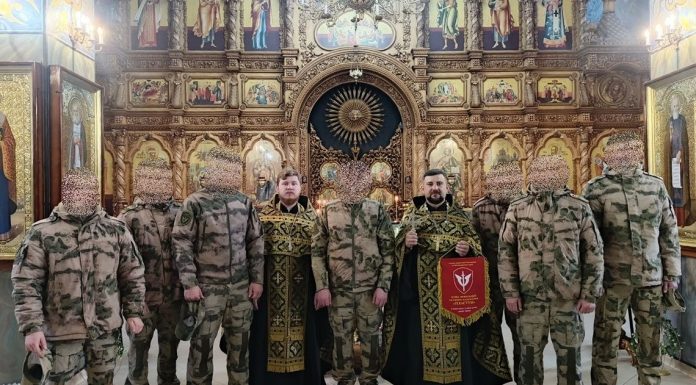 Сотрудники подразделения ОМОН «Пластун» посетили храм Покрова Пресвятой Богородицы