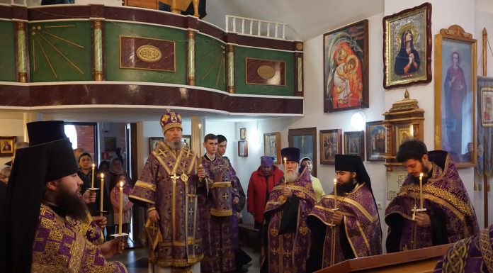 В канун Недели Марии Египетской митрополит Василий совершил Всенощное бдение в Свято-Успенском храме станицы Григорьевской