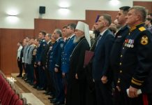 Митрополит Василий принял участие в торжественных мероприятиях, посвященные 10-летию со дня образования Федеральной службы войск национальной гвардии и 215-летию со дня образования войск правопорядка