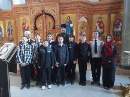 Ученики казачьего класса посетили храм великомученика и целителя Пантелеимона г. Краснодара