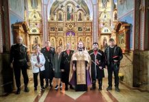 Казаки ГКО «Офицерская казачья сотня» посетили храм вмч. Георгия Победоносца