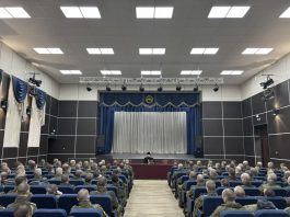 Иерей Герман Гайт встретился с курсантами Краснодарскогое высшего военного училища имени генерала армии С. М. Штеменко