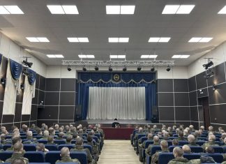 Иерей Герман Гайт встретился с курсантами Краснодарскогое высшего военного училища имени генерала армии С. М. Штеменко