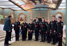 Воспитанники Кубанского казачьего кадетского корпуса посетили Екатеринодарскую духовную семинарию