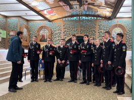 Воспитанники Кубанского казачьего кадетского корпуса посетили Екатеринодарскую духовную семинарию