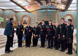 Воспитанники Кубанского казачьего кадетского корпуса посетили Екатеринодарскую духовную семинарию