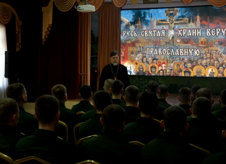 Храм Рождества Христова г. Краснодара посетили курсанты высшего военного училища им. С. М. Штеменко