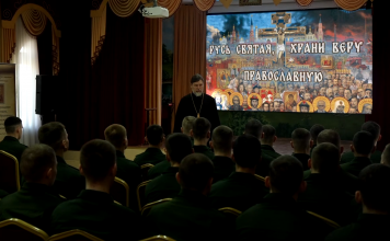 Храм Рождества Христова г. Краснодара посетили курсанты высшего военного училища им. С. М. Штеменко