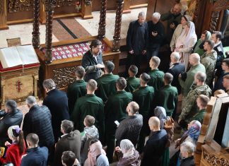 Курсанты Краснодарского высшего военного училища им. С. М. Штеменко посетили храм Рождества Христова