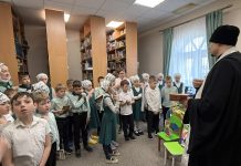 Духовник православной школы 14-го Динского районного благочиния посетил учащихся накануне Благовещения