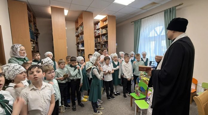 Духовник православной школы 14-го Динского районного благочиния посетил учащихся накануне Благовещения