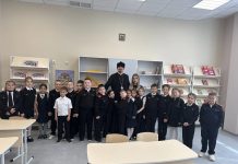 Иерей Иоанн Лапко встретился с учениками лицея № 1 ст. Динской