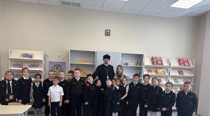 Иерей Иоанн Лапко встретился с учениками лицея № 1 ст. Динской