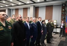 Диакон Роман Ермаков принял участие в торжественном мероприятии, посвящённом Дню учреждения звания Героя Советского Союза