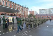 Иерей Герман Гайт напутствовал выпускников-курсантов учебного центра КВВУ имени генерала армии С. М. Штеменко