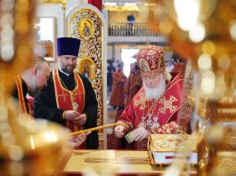 Предстоятель Русской Церкви освятил храм Рождества Христова в станице Динской Краснодарского края