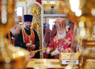 Предстоятель Русской Церкви освятил храм Рождества Христова в станице Динской Краснодарского края