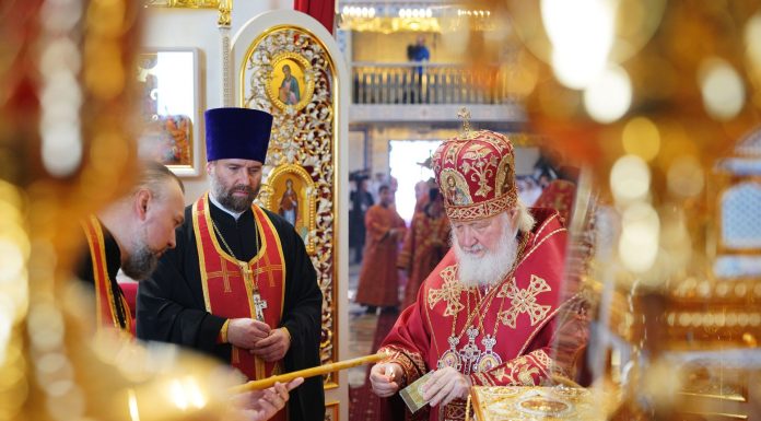 Предстоятель Русской Церкви освятил храм Рождества Христова в станице Динской Краснодарского края
