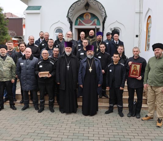 В храме при исправительной колонии № 14 была совершена Божественная литургия