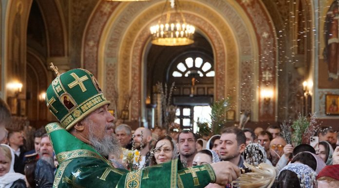 В праздник Входа Господня в Иерусалим и день памяти мученика Василия Мангазейского митрополит Екатеринодарский и Кубанский Василий совершил Божественную литургию