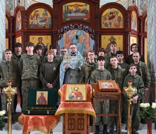 Священнослужители храма Святой Троицы станицы Динской продолжают духовное окормление воспитанников центра «Патриот»