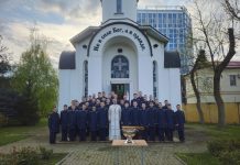 В Краснодарском Президентском кадетском училище состоялся пасхальный молебен