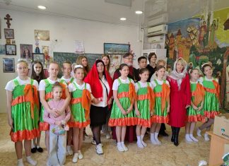 В храме Вознесения Господня прошло детское мероприятие, посвящённое светлому празднику Воскресения Христова