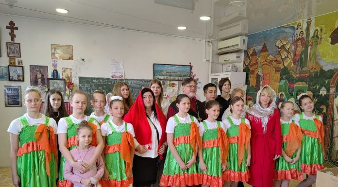 В храме Вознесения Господня прошло детское мероприятие, посвящённое светлому празднику Воскресения Христова